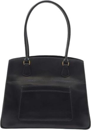 Herm&egrave;s Pre-owned Leren Tote - Dames - Vintage Shopper - Zwart - ONE Size - Leer - Vintage