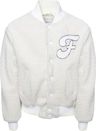 Family Fir$t Milano Varsity Teddy - Heren - Jassen - Wit - M - Polyester - Jassen