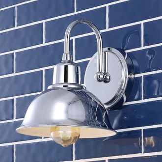 Jonathan Y Designs Frisco 8 1-Light Farmhouse Industrial Iron LED Vanity