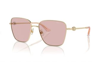 Jimmy Choo London Jc4005Hb 3006/5 Sunglasses In Pale Gold Frames With Pink Lenses
