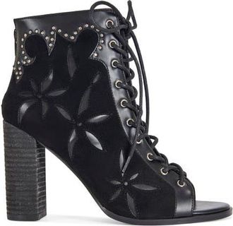Azalea Wang Mirona Block Bootie in Black at Nordstrom, Size 10