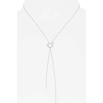 Nordstrom Rack Toggle Y-Drop Necklace in Silver at Nordstrom Rack