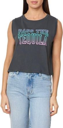 Kensie The Relaxed Muscle Graphic Tank in Black Oyster Tequila at Nordstrom Rack, Size Small