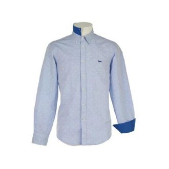 Harmont & Blaine Casual overhemd - Heren - Casual Overhemden - Blauw - 4XL - Overhemden
