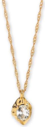 Classicharms Molten Pendant Necklace in Clear at Nordstrom