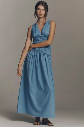 Faithfull The Brand Saja Ruched Maxi Dress