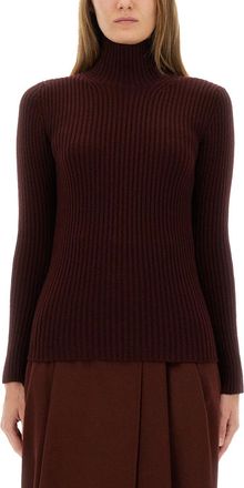 Max Mara Ribbed Turtleneck Sweater-Donna