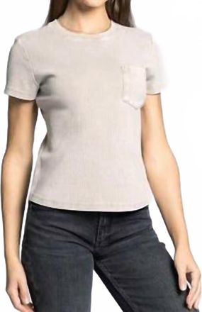 Thread & Supply Ginny Short Sleeve Tee In Beige