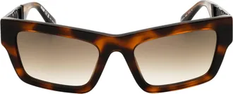 Moschino Tortoiseshell Rectangular Sunglasses - Brown