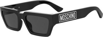 Moschino Grey Rectangular Mens Sunglasses MOS166/S 0807/IR 55