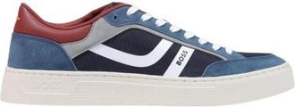 HUGO BOSS Rhys Tenn - Heren - Sneakers - Blauw - 40 EU - Leer - Schoenen