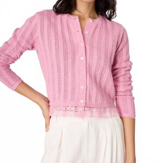 Cami NYC Pedra Cardigan In Rosebud