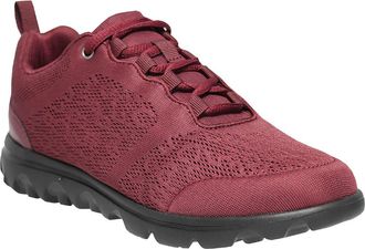 Propét TravelActiv Knit Lace-Up Sneaker in Port at Nordstrom, Size 8.5