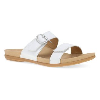 Dansko Womens Justine Slide Sandals In White