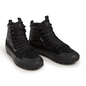 Vans Sneaker VANS MTE SK8-Hi Waterproof Insulated, Damen, Gr. 38, schwarz (schwarz, schwarz), Leder, Synthetik, Textil, Schuhe Sneaker, wasserdichter, gef&uuml;