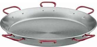 Lacor Padella classica in acciaio Lacor 6 manici [130 cm - 200 porzioni]