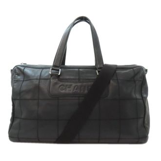 Chanel Black Leather Boston Bag (Pre-Owned)