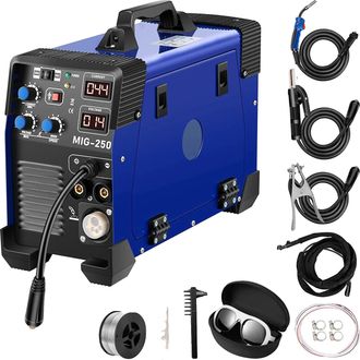 OEM Soldadora Mig, 250 Amperios, 220 V, Velocidad Del Alambre 2,2-12 M/min, Dimensiones 18,1 X 7,5 X 13 Pulgadas, Peso 18,5 Libras