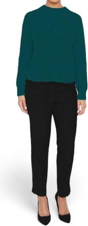 Maison de Papillon Salma Wool Cashmere Blend Pullover In Verde