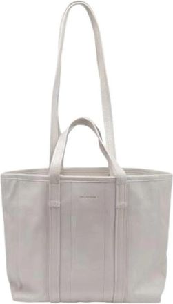 Balenciaga Pre-owned Barbes East West Shopper - Dames - Vintage Shopper - Grijs - ONE Size - Leer - Vintage