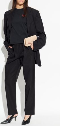 Emporio Armani T-shirt With Printed Logo, Womens, Black