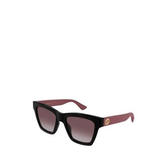 Gucci Acetaat Zonnebril - Dames - Accessoires - Zwart - Maat: 54 MM