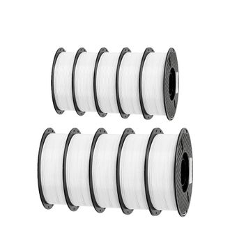 OEM Filamento Pla Para Impresoras 3d, 1,75 Mm De Di&aacute;metro, Rollo De 1 Kg, 10 Kg De Petg, Blanco