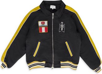 Rhude BLACK LE SOLEIL SATIN BOMBER