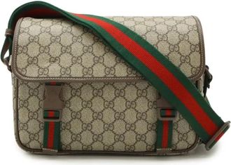 Gucci Pre-owned Canvas shoulder-bags - Dames - Vintage Schoudertas - Beige - ONE Size - Leer - Vintage