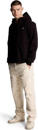 Lyle & Scott Mesh Back Long Sleeve Softshell Jacket in Jet Black at Nordstrom, Size Xx-Large