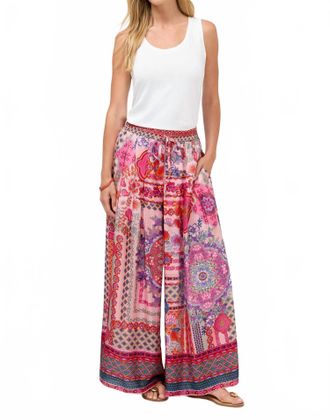 Johnny Was Arya Lined Pant In Tami Scarf