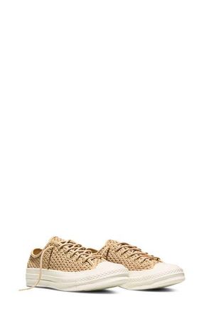 Converse Gender Inclusive Chuck 70 Woven Leather Sneaker in Hay Day/hay Day/egret at Nordstrom, Size 8