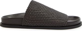A.Emery Luca Woven Leather Sliders - Brown - 40 (IT40/ UK7)