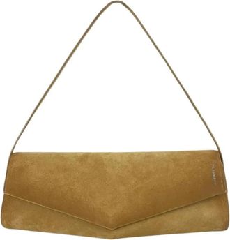 Jil Sander Bolso de Hombro Kante de Ante - Bags - Mujer - Marr&oacute;n - ONE SIZE