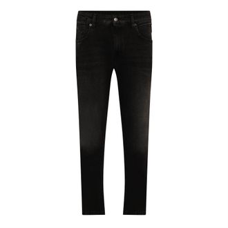 Replay Womens Replay Marty Boy-Fit Jeans in Black