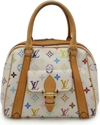 Louis Vuitton Pre-owned Handbags, female, White, Size: ONE SIZE Pre-owned Canvas Handbag