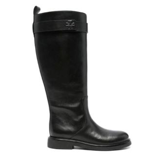 Tory Burch High Boots, female, Black, 5 UK, Double T Utility Boots
