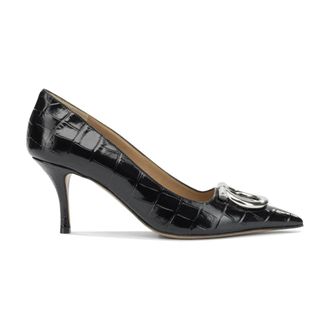 Ferragamo Maxi Gancini 70mm Pumps - Dames - Schoenen - Zwart - Maat: 38 EU