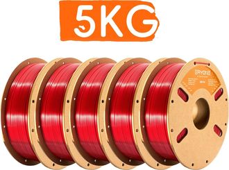 OEM Filamento Para Impresi&oacute;n 3d, Material Pla, Acabado Brillante, Rojo - 5 Kg