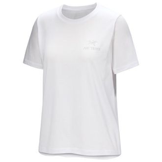 Arc'teryx Kragg SL Cotton Emblem Crew S/S T-Shirt f&uuml;r Damen | wei&szlig;