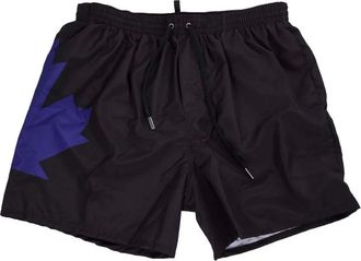 Dsquared2 Pantaloncini da mare con vita elastica - - Swimwear - Uomo - Nero - M