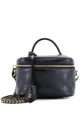 Louis Vuitton Vanity Handbag Monogram Ink Embossed Lambskin PM crossbody bag - Nero