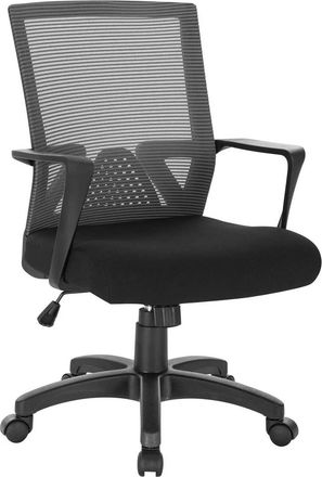 Woltu Woltu Sedia Ufficio Ergonomica Con Ruote E Braccioli Sedia Da Scrivania Girevole Grigio