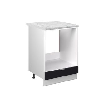 Vicco Armario Para Horno Empotrado Fame-line, Rayas Negras, 60 Cm, Et M&aacute;rmol