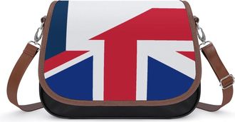 Generic France & UK Flag Fashion Womens Crossbody Bags Novelty Handbag Shoulder Bag Purse