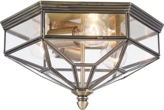 Maytoni Zeil Plafón de Empotrar Bronce, 3 Luces IP43, E27