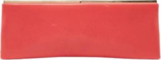 Jimmy Choo London Pre-owned Clutches, female, Red, Size: ONE SIZE Pre-owned Sleek Frame Clutch