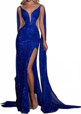Portia & Scarlett Evening Dress In Royal