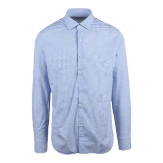 Xacus Heren, Overhemden, Blauw, Maat: 2XL Katoen