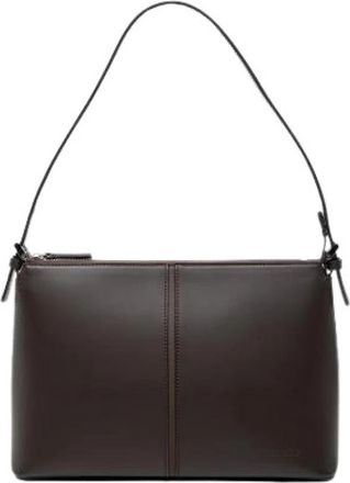 Burberry Pre-owned Vintage Schoudertas - Dames - Vintage Schoudertas - Bruin - ONE Size - Leer - Vintage